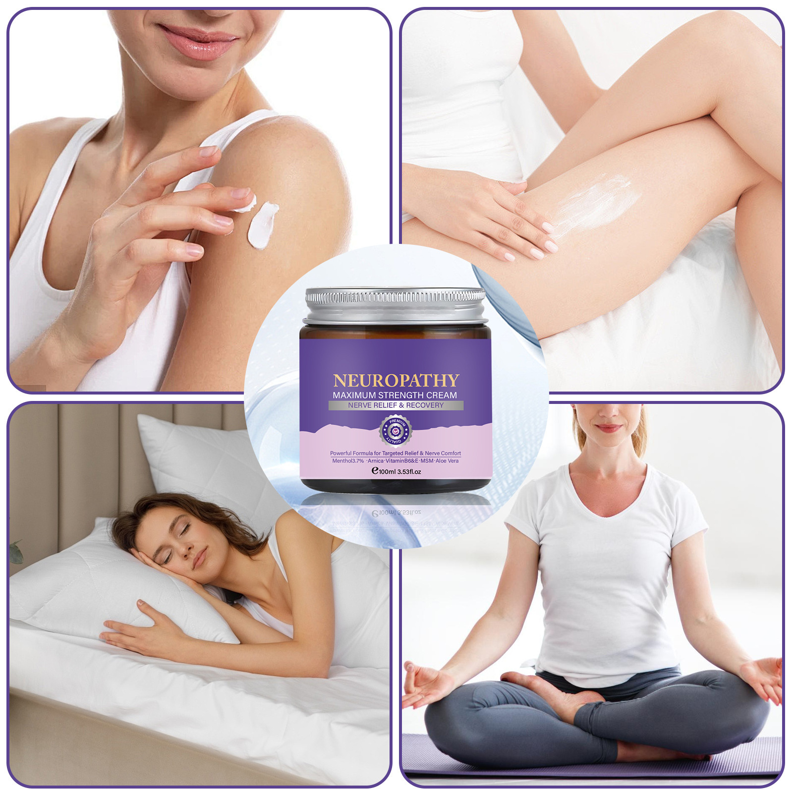 Cross-Border Unlabeled Body Soothing Cream to Relieve Muscle Soreness and Discomfort, Improve Tightness and Protect Body Soothing Cream 120ml