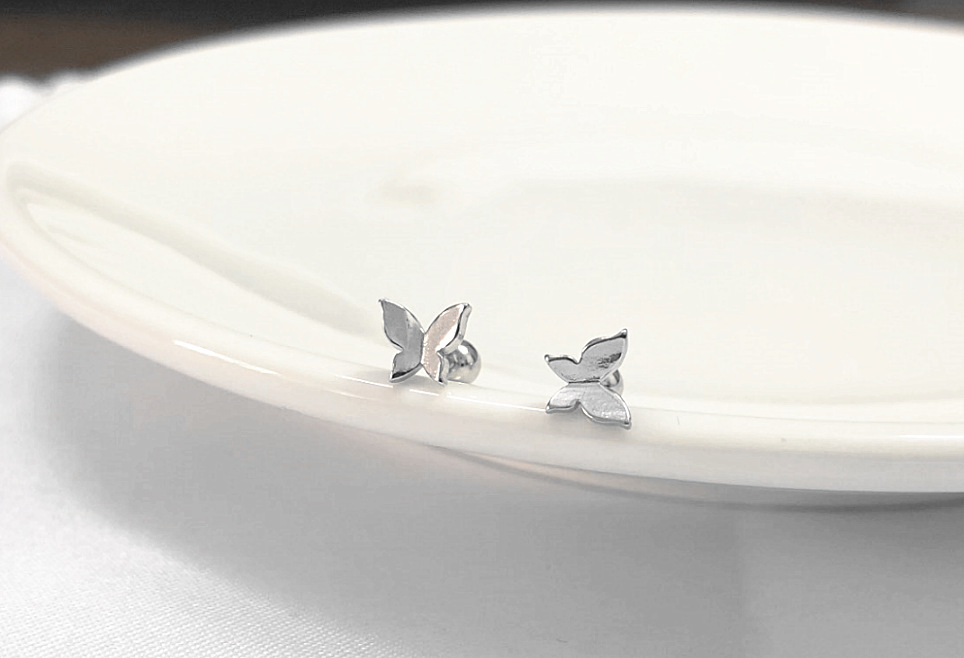 5g Weight Zircon Inlay Material Ear Studs Classification 1 Pair Quantity Daily Occasion 925 Sterling Silver Material Butterfly Pattern Women's Gender Plating, Inlay Design Simple Style Style 1 Pair 925 Sterling Silver Zircon Butterfly Ear Studs 8