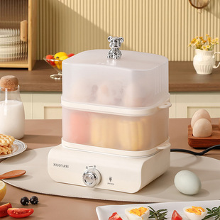 Dormitory multi-function breakfast machine egg soup double-layer egg steamer mini artifact household dormitory small egg cooker
