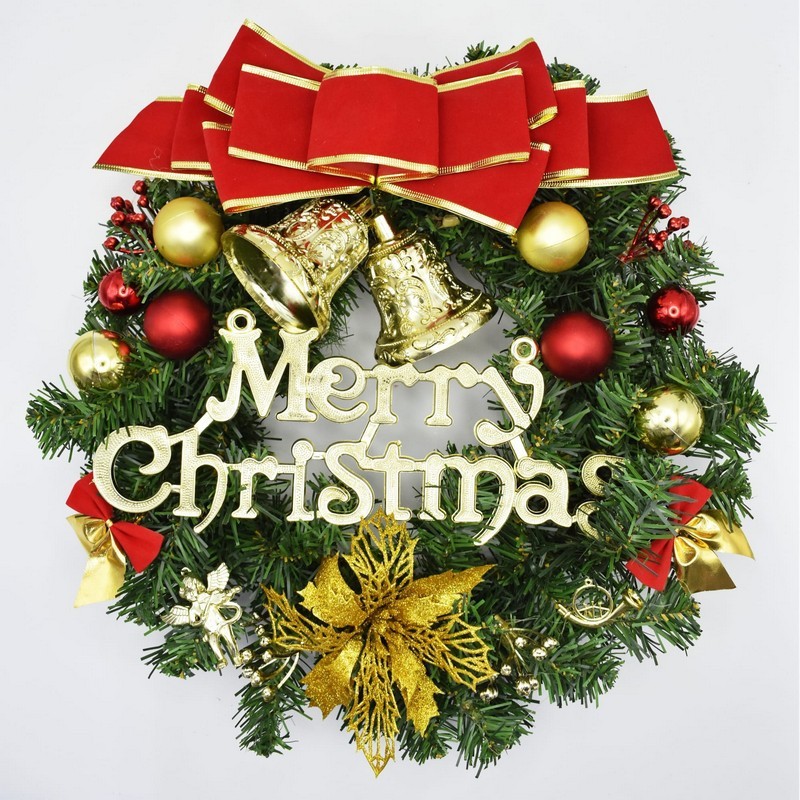 ヨーロッパとアメリカのクリスマスリース、サンプル、越境クリスマスツリー、籐の装飾、結婚式、お祝い、パーティー、リース、クリスマスの雰囲気|undefined