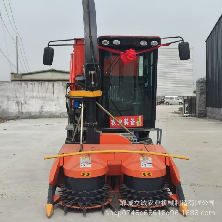 新175马力青储机农用玉米秸秆收割摘果机圆盘式养殖场饲料收获机