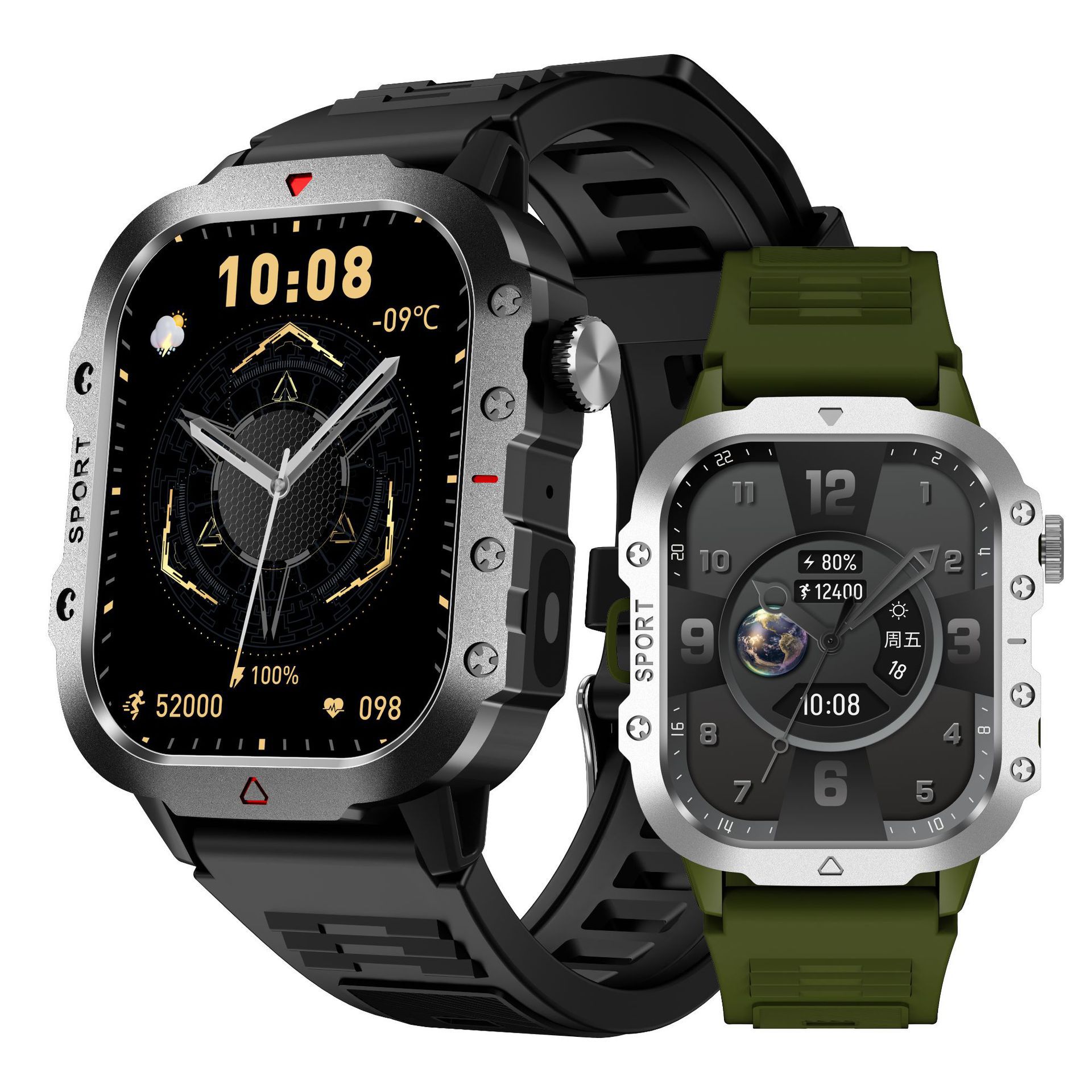 Cross-Border H11 Smart Watch with Dynamic Island, Heart Rate, Blood Pressure, Sleep Monitoring, Step Counting, Sports Features for Men, Tiktok Huaqiangbei Watch