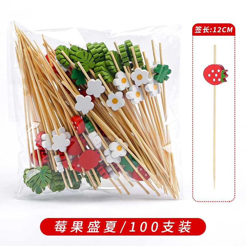 Palillos Creativos de Bambú para Fruta Decorativos para Cócteles y Sándwiches image 135
