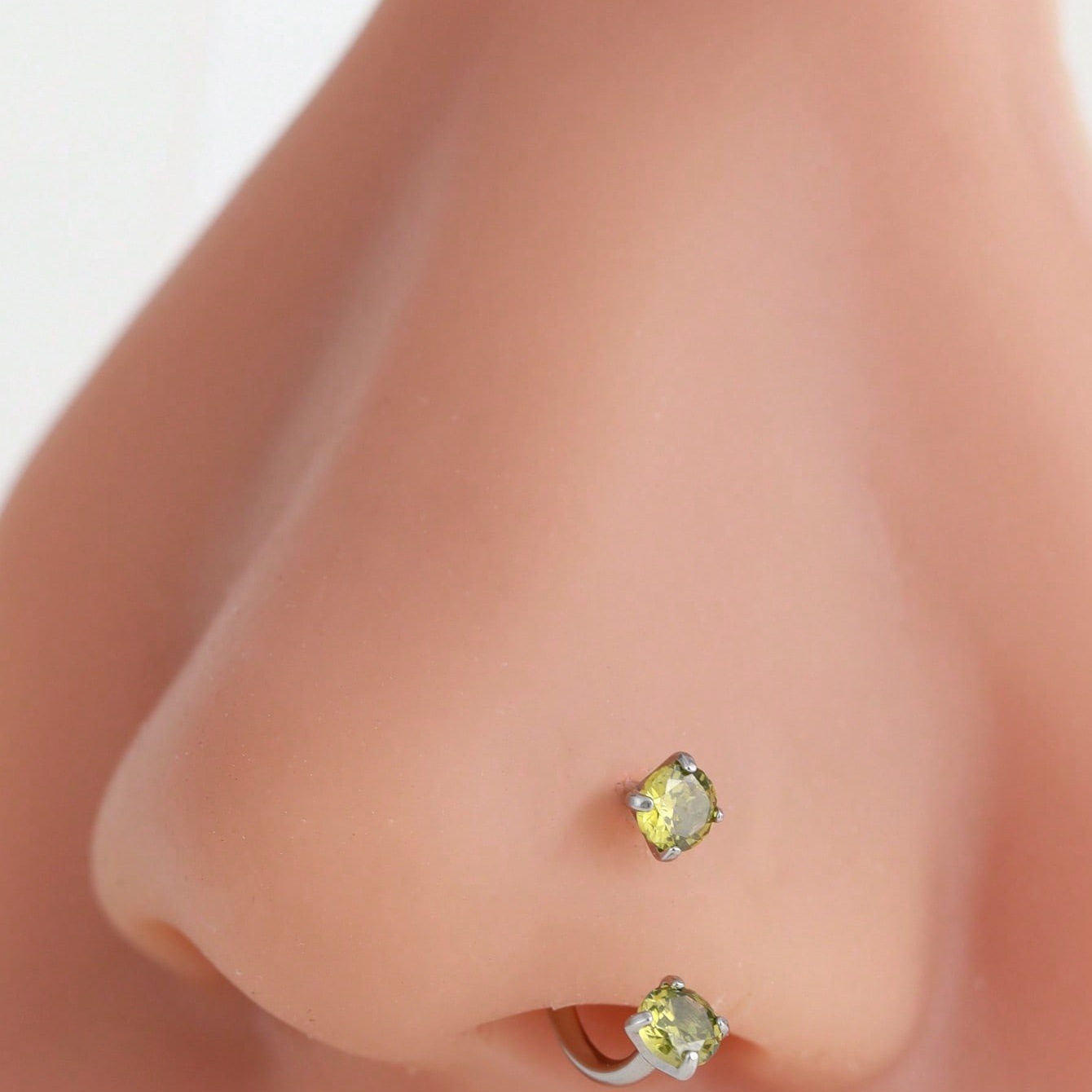 European And American Cross-Border Personality Stainless Steel Horseshoe Ring Body Piercing U-Shaped Double-Headed_voghion.com
