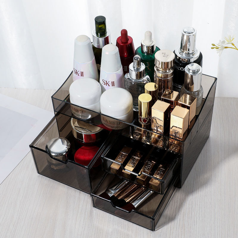 One-piece three-draw Black