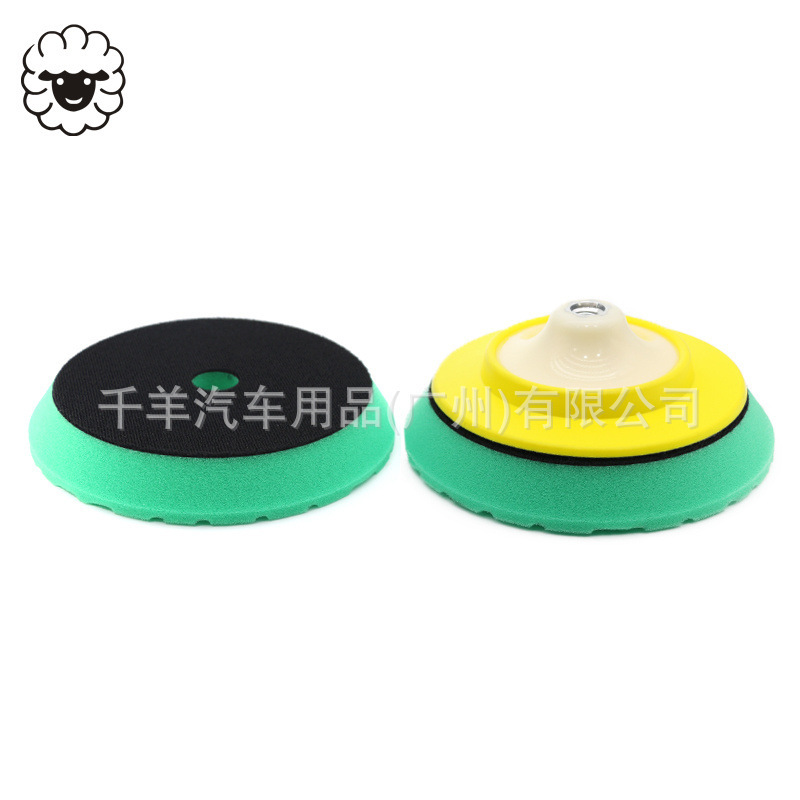 7 inch hexagonal car beauty sponge disc grinding sponge polishing sponge wheel bevel sponge polishing pad