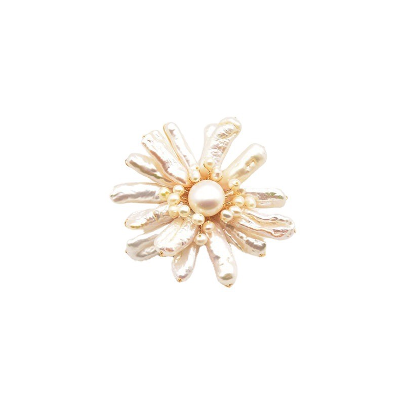Xlentag natural barroco perla broche femenino temperamento europeo y americano original joyería hecha a mano