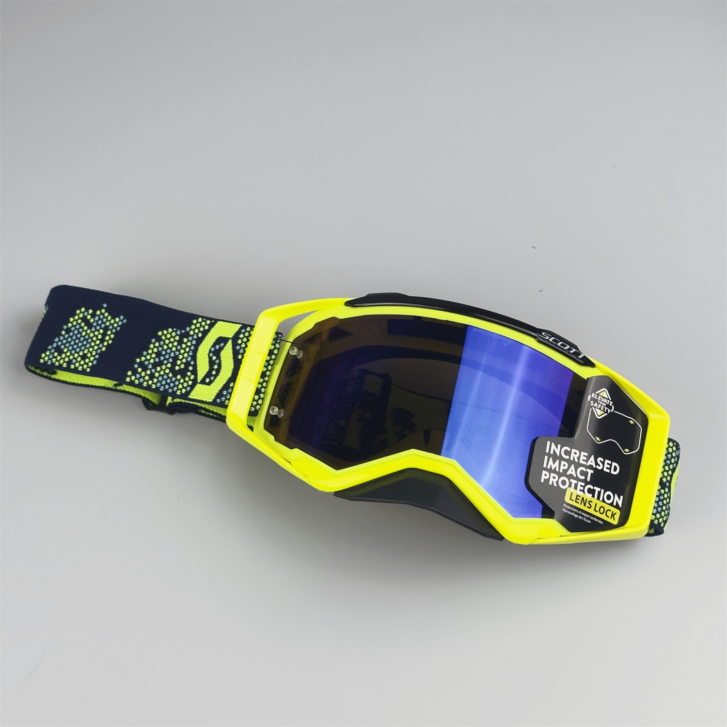 Green black - blue lens