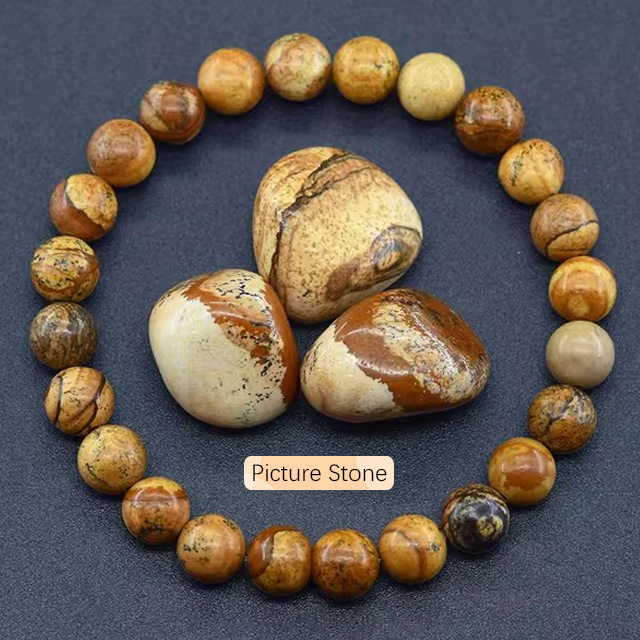 SHINE/TEMUクロスボーダー天然石瑪瑙水晶ビーズブレスレット燐灰石ラピスラズリブレスレット男女手飾り