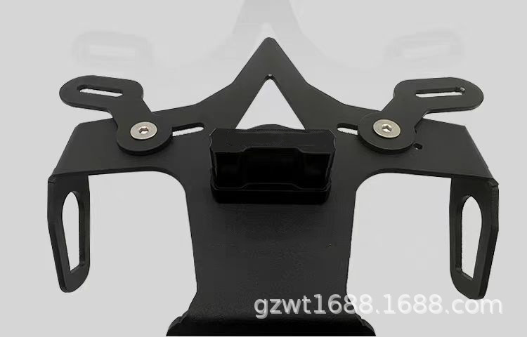Suitable for Kawasaki ZX-4R/ZX-4RR/ZX-25R modified short tail license plate holder, short tail anti-rust steel license plate holder