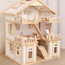 儿童过家家厨房玩具木制女孩公主仿真别墅房间屋子城堡木质