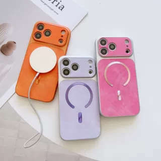 适用iphone16磁吸手机壳全包牛仔纹14苹果17Promax防摔套15新款男