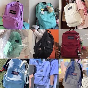 New Js Backpack杰斯伯 Same Style Male and Female Student School Bag Side Pocket Computer Layer Large Capacity Backpack Casual