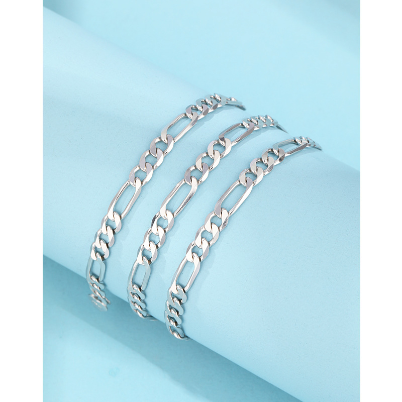 5mm coches de 3 a 1 collar hombre 925 plata esterlina moda europea y americana hip hop transfronteriza alta sensación cadena clavícula mujer