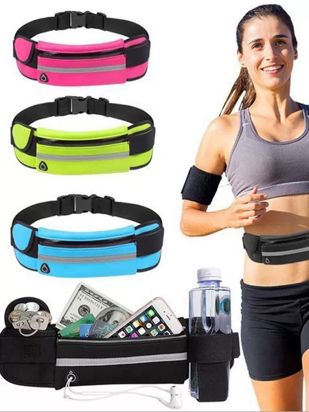 Outdoor Sports Running Waist Bag for Men and Women, Close-Fitting Fitness Phone and Water Bottle Holder, In-Stock with Multiple Pockets