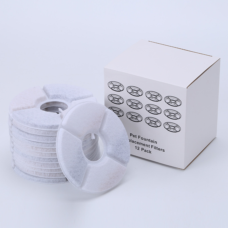 Elemento de filtro de carbón activado de resina de algodón Elemento de filtro de dispensador de agua para mascotas exclusivo transfronterizo