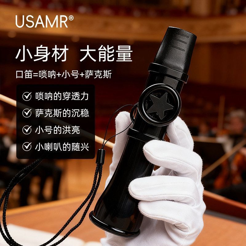 Whistle Kazoo musical instrument, same style as on Xiaohongshu and Douyin video accounts, easy to learn, ABS doodle flute, no learning required
