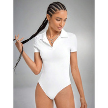 E 76572 Front zip ribbed bodysuit ǰ�������������¿羳��