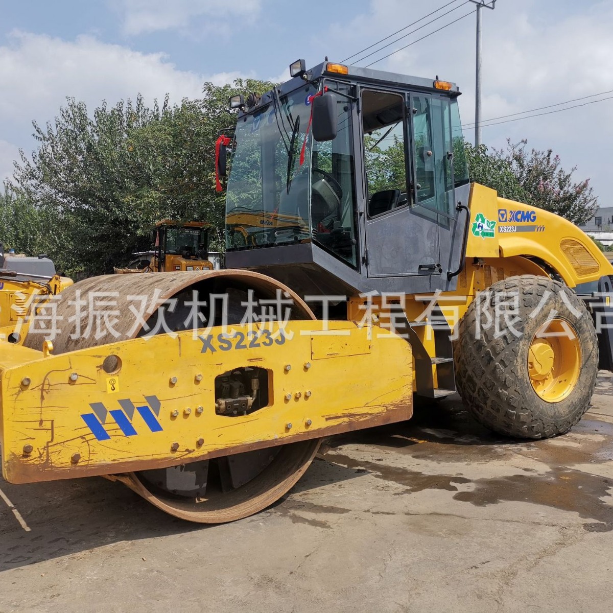 低价转让二手徐工22吨单钢轮振动压路机双驱车况好支持海外建设