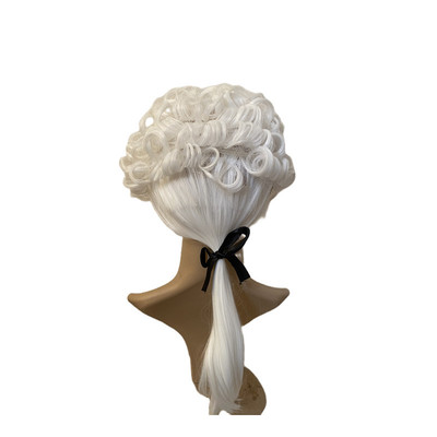 children adult court show Judge Lawyer Wig Headgear Piano play Drama men and women cospla Wig