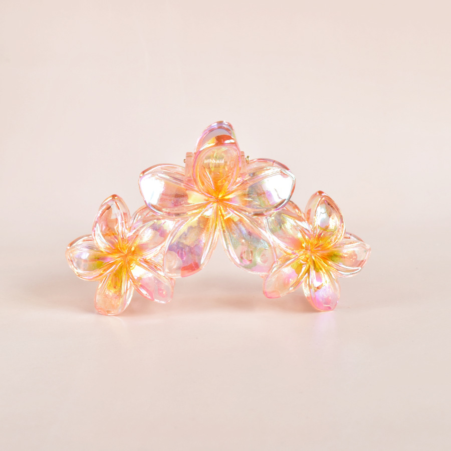 86g Weight Hair Clip, Hair Claws Hair Accessories Type 1 Piece Quantity Holiday, Daily, Selfie Occasion Plastic Material Flower, Fish, Shark, Plumeria Pattern All Seasons Season Women's Gender Cute Style Cute Women's Flower Fish Shark Plastic Hair Clip Hair Claws 7