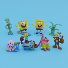可選款海綿寶寶動漫擺件卡通花束公仔批發聖誕節創意禮物玩具