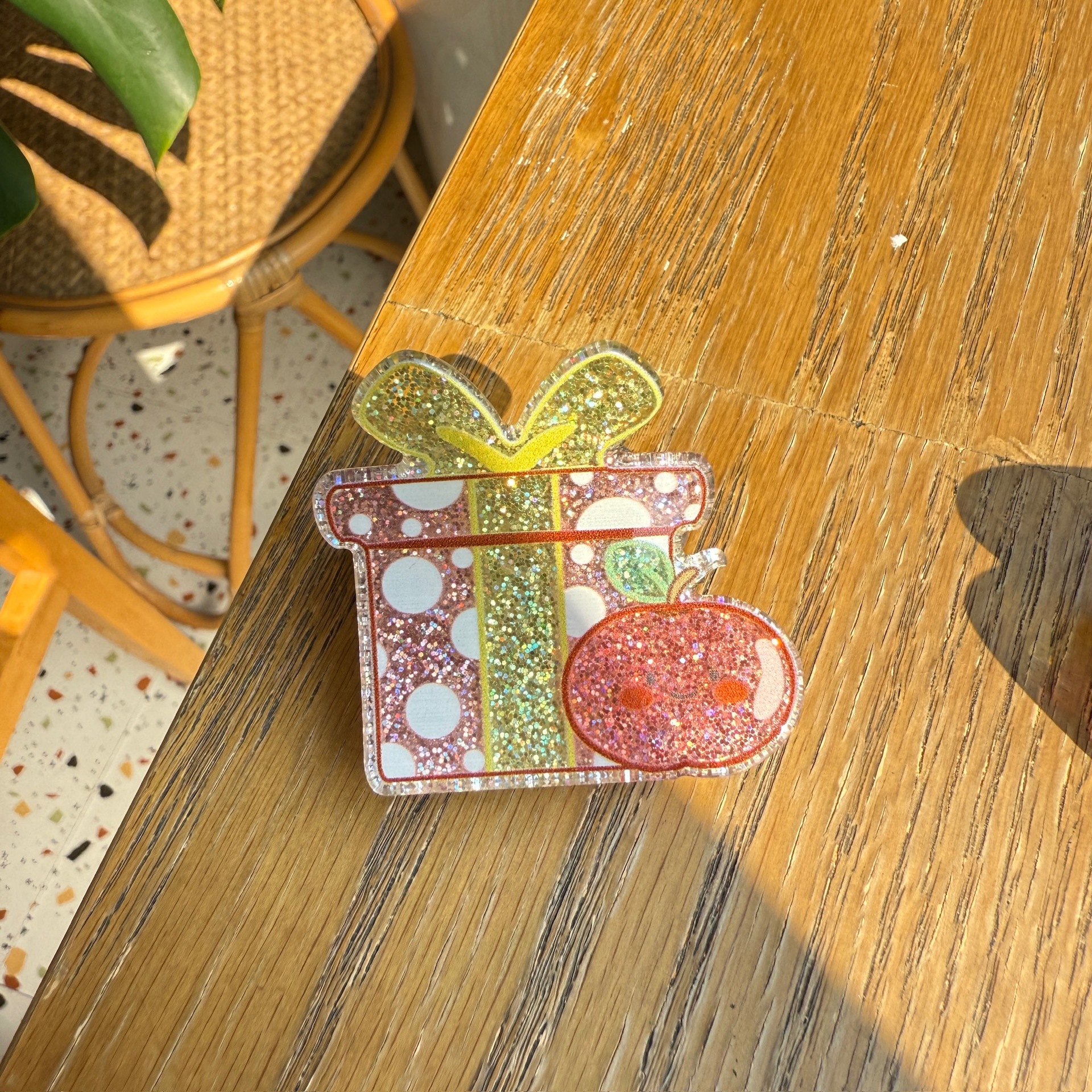 Cute Women's Christmas Tree Santa Claus Christmas Socks Arylic Hair Claws display picture 5