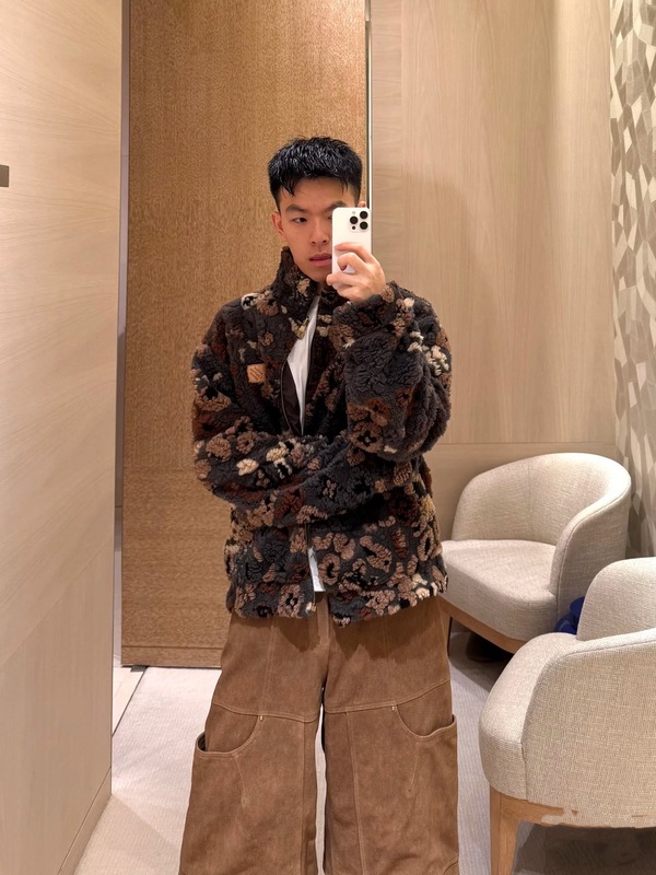 天花板品质25FW潮牌新款联名双面穿羊羔毛夹克外套男女明星同款潮|undefined