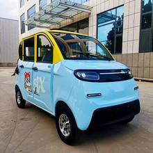 新款迷你時尚電動車 兩門四門家用小轎車  封閉式老年代步車