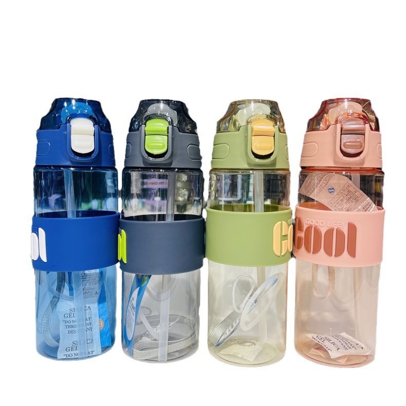 Futong 720 taza de plástico de alto aspecto paja taza de bebida directa taza de agua deportiva fresca 600ml taza de espacio fábrica al por mayor