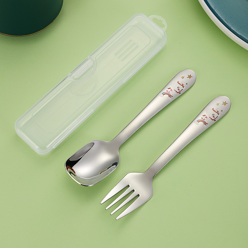 Rainbow Horse Set de tres piezas con cabeza cuadrada