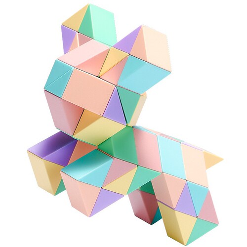 Deli Variety Magic Ruler 24 Sections 36 Sections 48 Sections 72 Sections Kindergarten Colorful Magic Cube Children's Educational Toys Wholesale