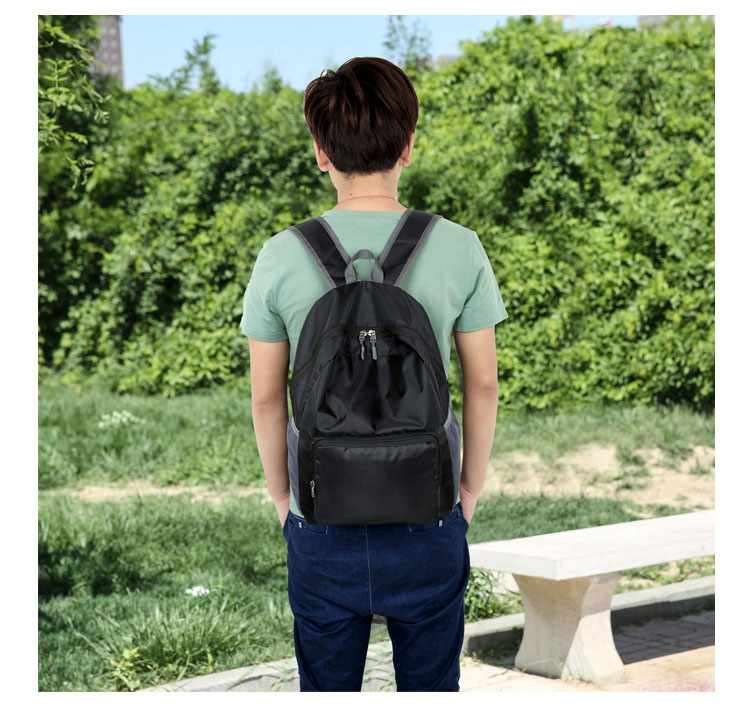 Fashion Solid Color Square Zipper Functional Backpack display picture 9
