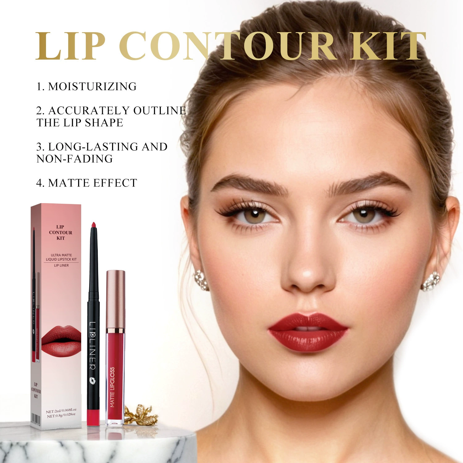 Трансграничный Lotus Biquan Lanthome Контур для губ LIP CONTOUR KIT