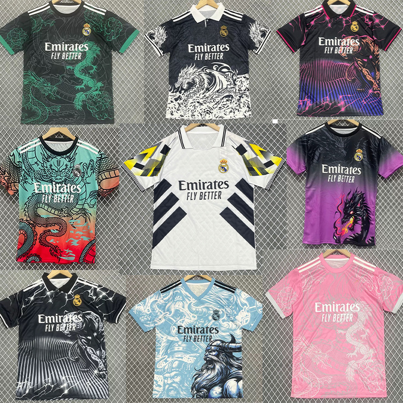 New Football Uniform 2526 Real Madrid Brazil Special Edition Short-Sleeved Cross-Border T-Shirt Real Madrid Football Jersey