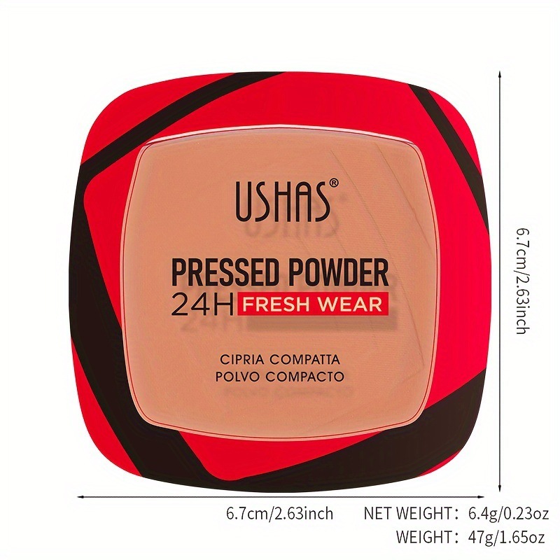 USHAS Polvo de maquillaje de punto transfronterizo Corrector de maquillaje fijo Impermeable e hidratante de larga duración FC648A B