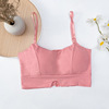 Top with cups, T-shirt, sexy sports elastic underwear, Korean style, beautiful back, for running