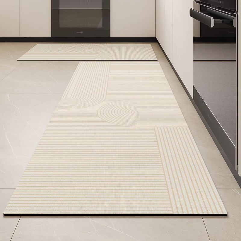 Alfombrilla de cocina simple, tira larga, alfombra de barro de diatomeas antideslizante, que absorbe agua y aceite, almohadilla de pie resistente a la suciedad de la puerta de corte doméstico
