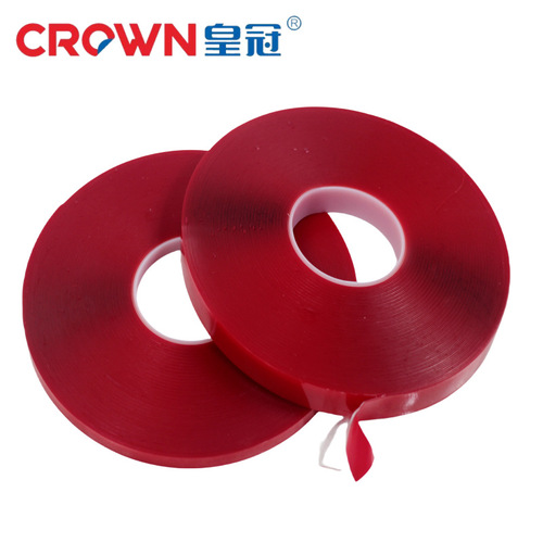Cross-border special supply of red film thin double-sided tape 0.5MM nail polish tape carpet decorative strip acrylic double-sided tape