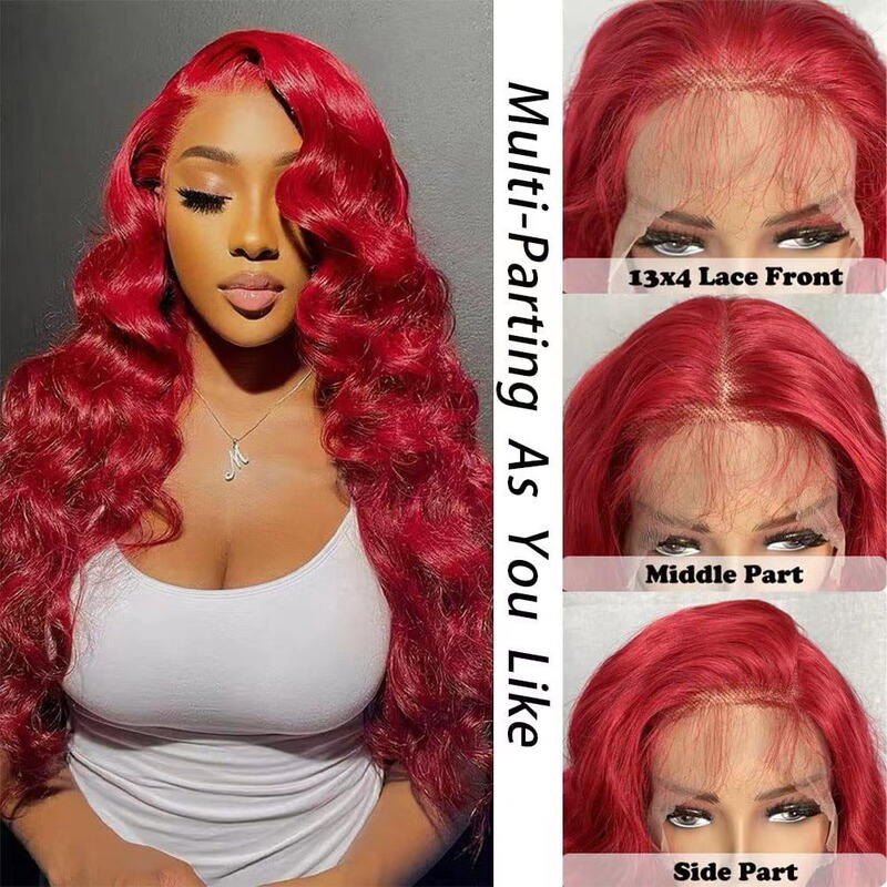 Front Lace Wig Aliexpress Hot Selling Long Curly Hair Lace Big Red Big Wave Front Factory Ready Stock