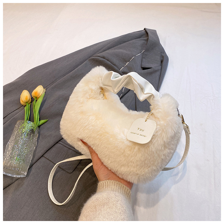 2023 Autumn/Winter Versatile Simple Solid Color Single Room Crossbody Bag Women's Fashion_voghion.com