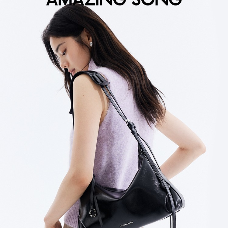 【陳都林と同じスタイル】Amazing Song ドーナツ HOBO スモール アンダーアーム クロスボディバッグ レディースバッグ 新品