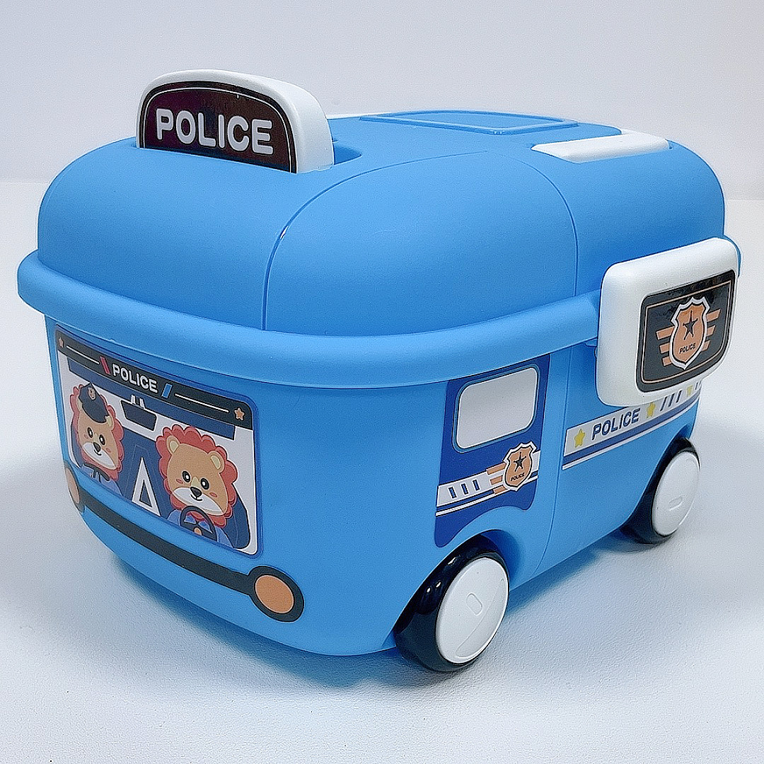 Cubo de almacenamiento de juguetes para niños caja de almacenamiento doméstica lindo ciervo gran partícula bloques de construcción caja de almacenamiento