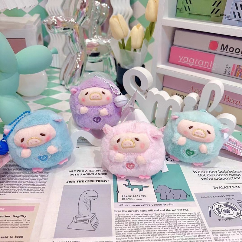 呆萌奶猪挂饰可爱少女心表情包精品挂件娃娃机小礼品公仔小额批发|undefined