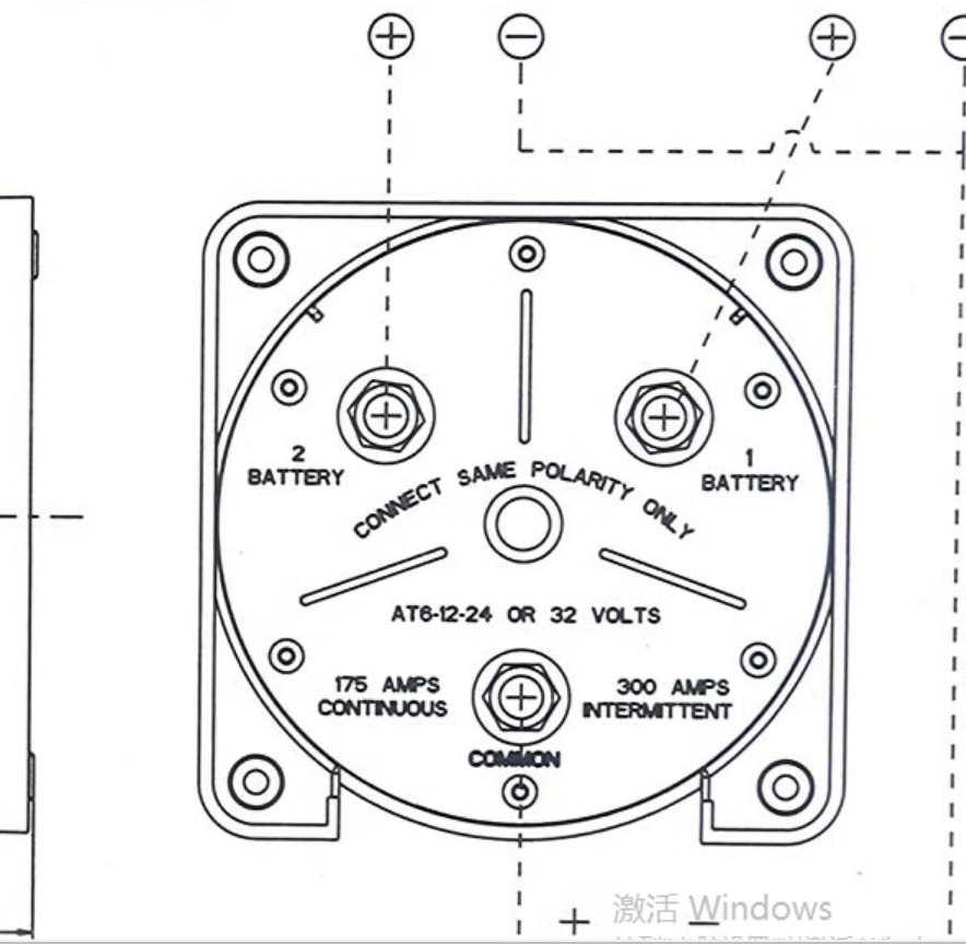 DC yate crucero barco batería doble interruptor de selección de batería RV interruptor