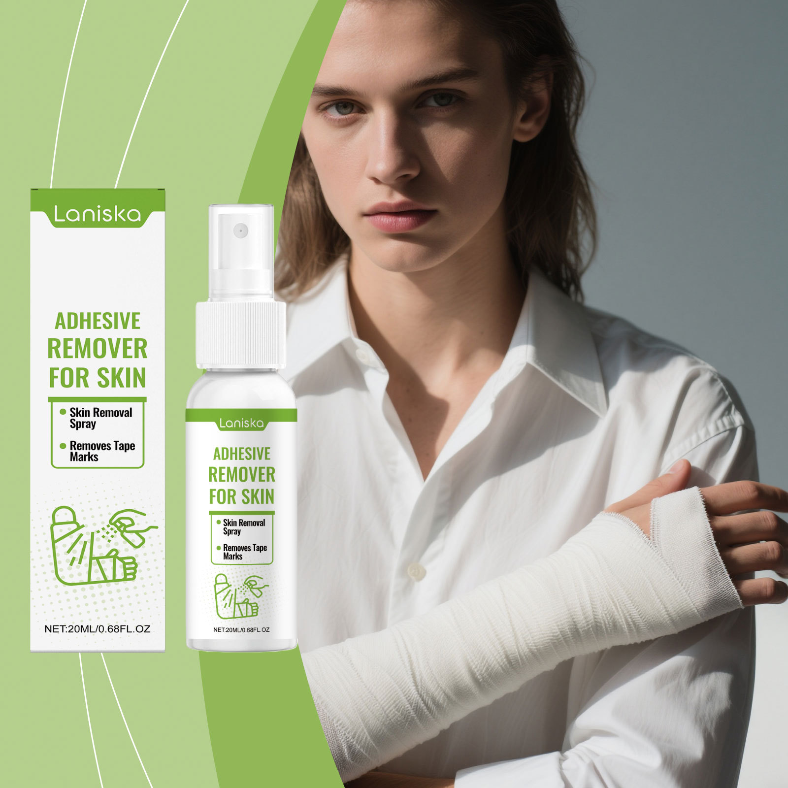 Laniska Skin Care Spray Gentle Ingredients Care Skin Smooth Body Skin External Spray