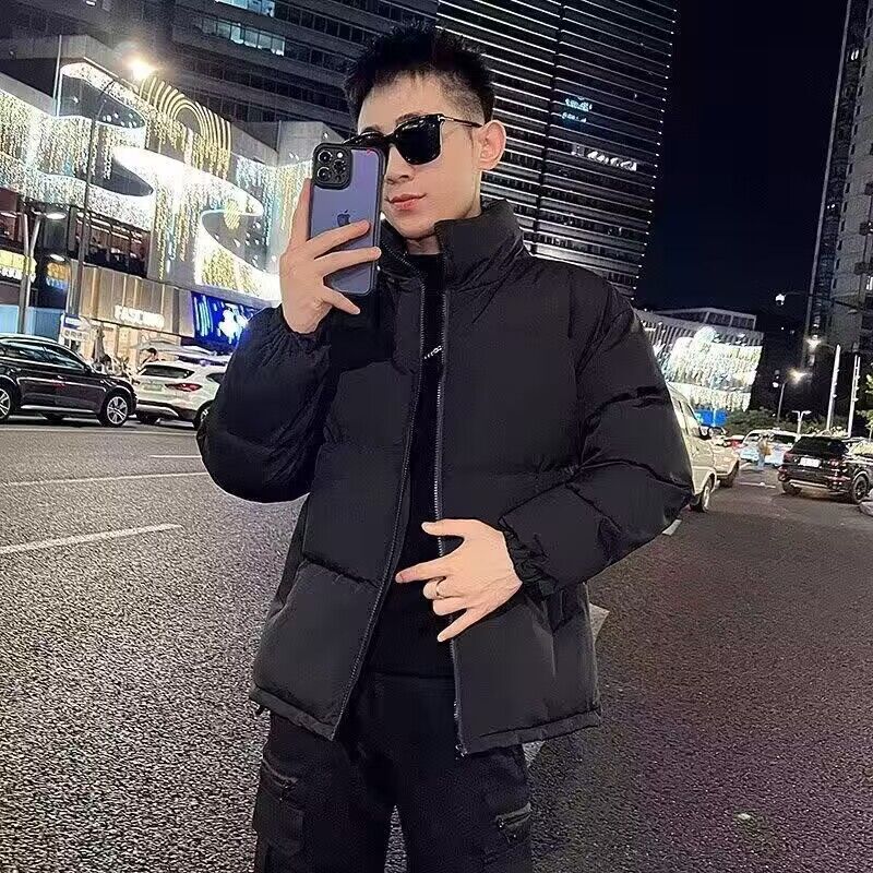 퓨어 블랙 코튼 코트