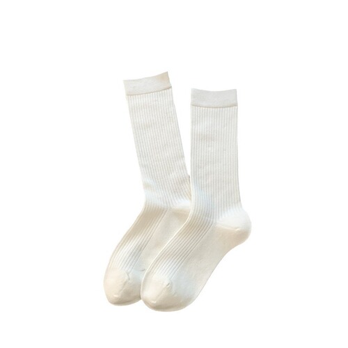【Spring and Autumn Winter Women's Crew Socks, Sporty Pile Socks for Girls, Thin and Breathable Red Pile Socks】