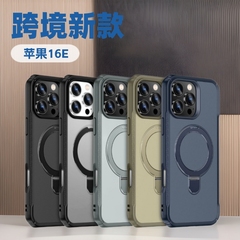 Apple 17 Air 携帯電話ケースに適した新しい磁気ツーインワン PC スタンド落下防止 iPhone15 16E 14