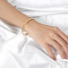 Advanced bracelet, jewelry stainless steel, wholesale, high-quality style, light luxury style, simple and elegant design